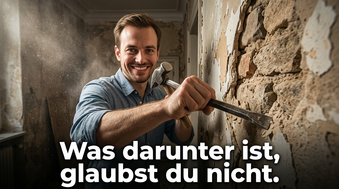 POV: Du öffnest eine 120 Jahre alte Wand